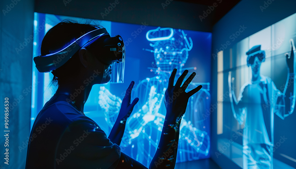 Cuttingedge VR technology with AR interface and 3D holograms for ...