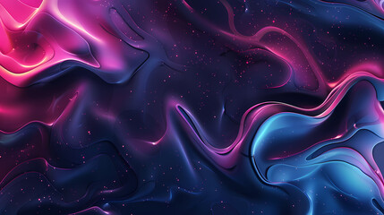 Sticker - Abstract background with swirling, liquid-like shapes in shades of blue, pink, and purple. The texture is glossy and smooth with a hint of sparkle throughout.