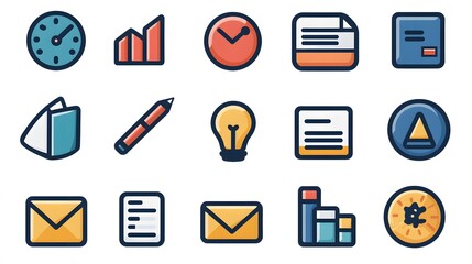 Business And Management Icon set