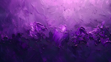 Sticker - Abstract purple and white paint strokes create a swirling, textured background. The light shades blend into the darker hues, adding depth and dimension to the composition.