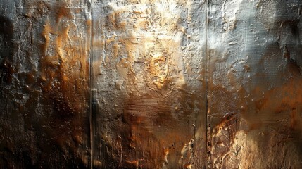Poster - Abstract Metallic Textures With Rust and Corrosion Found on Industrial Surface