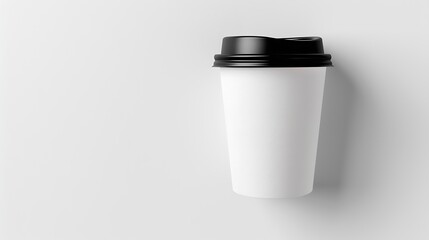 Poster - coffee cup isolated on a white background : Generative AI