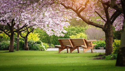 Garden Serenity Find peace in the tranquil embrace of a blossoming garden.