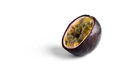 Poster - clipping path passion fruit isolated on white background : Generative AI