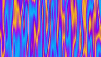 Fototapete - Trippy psychedelic colorful rainbow liquid marble gradient waves animation. Trendy hypnotic abstract organic vibrant ripples and folds fluid video. 4K