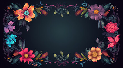 Wall Mural - classic background, ornamental frame