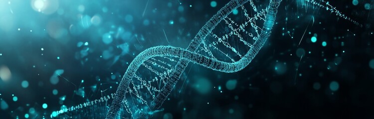 Wall Mural - a study of genetic engineering and the structure of the dna molecule. a study of genetic biotechnolo