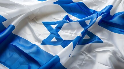 Waving Israeli Flag - Symbol of Patriotism and National Identity