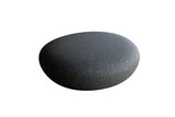 Smooth black stone on a transparent background. ideal for spa, relaxation, and zen lifestyle concepts. Perfect for minimalist and natural themes.