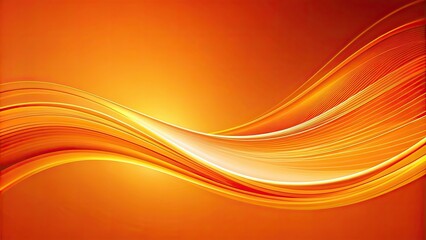 Poster - Abstract vibrant orange curve design perfect for backgrounds or wallpapers, colorful, abstract, vibrant, orange, curve