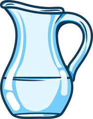 Poster - Blue Glass Pitcher