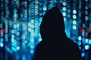 Poster - Silhouette of a secure digital framework.
