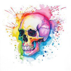 Poster - Colorful Skull Art