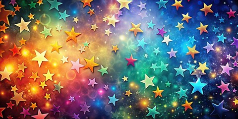 Wall Mural - abstract colorful background filled with stars, abstract, colorful, background, stars, galaxy, space