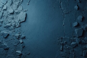 Poster - blue textured plaster wall background
