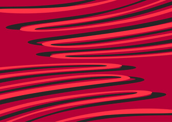 Poster - Simple background with gradient wavy lines pattern