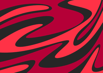 Poster - Abstract background with wavy lines pattern