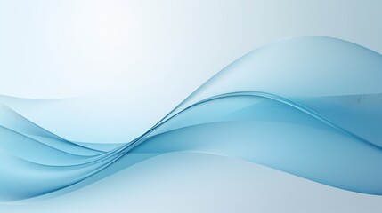 Poster - Elegant light blue gradient banner with subtle wave 