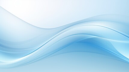 Poster - Elegant light blue gradient banner with subtle wave 