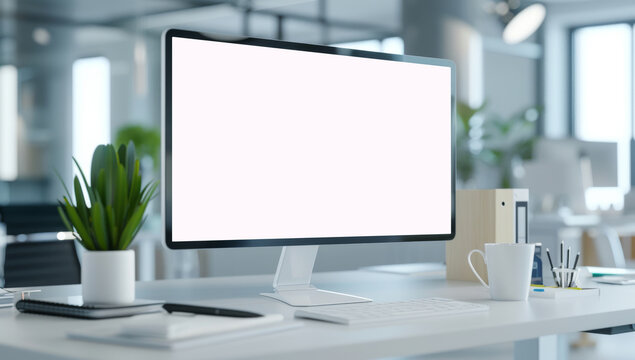 blank computer monitor