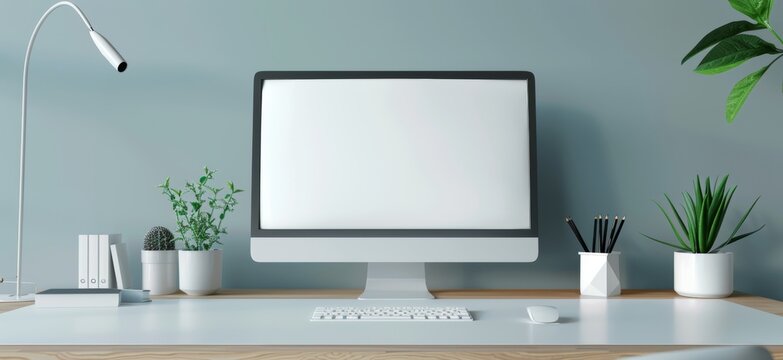 blank computer monitor