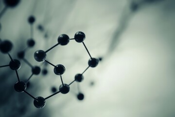 A model of a molecule DNA structure, illustrating the concept of teamwork in business