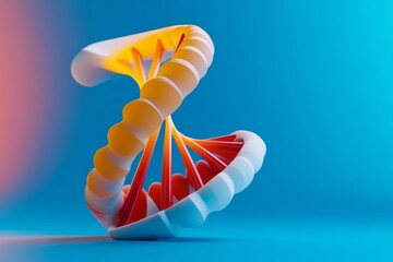 Sticker - An analysis of DNA molecule structure and genetic biotechnology among human genome cells. Insight into DNA molecule structure with the Dna double helix.