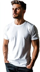 White blank T-shirt mockup | T-shirt | Mockup