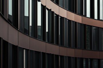 Poster - A modern office building, construction background. A corporate center, exterior facade. Commercial buildings exterior.