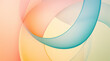© mafsdisseny - Abstract geometric background in pastel tones, rounded shapes, dynamic waves.