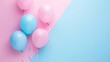 © Thanakrit - Cube Balloon, border, pastel color background Wallpaper, blank in the middle, minimalism, negative space