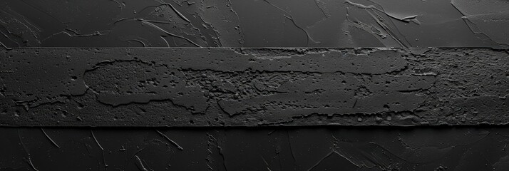 Aufkleber - A textured black surface features distinct striations, highlighting its intricate design and depth, illuminated by soft studio lighting