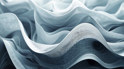 Poster - A layered abstract texture with smooth gradients monochromatic color
