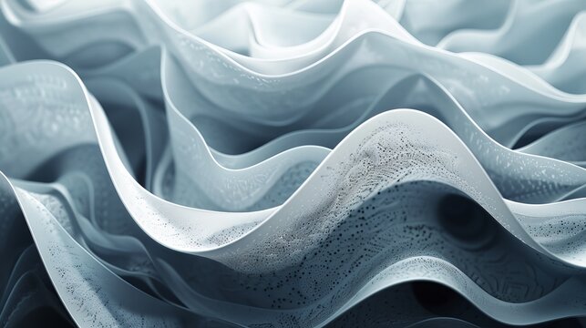 A layered abstract texture with smooth gradients monochromatic color