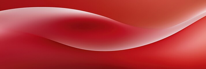 Sticker - A flowing design in vibrant red showcases smooth curves and a delicate gradient, creating a sense of motion and depth