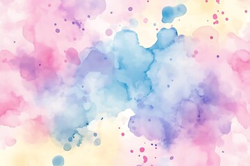 Wall Mural - Colorful watercolor ink abstract background in pastel colors