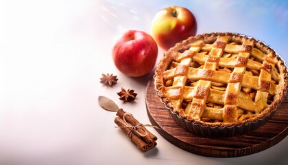 apple pie with cinnamon