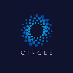 Vector logo design template. Circle abstract icon.