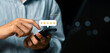 © ภาคภูมิ ปัจจังคะตา - Customer review satisfaction feedback survey concept, User give rating to service experience on online application, Customer services best excellent business rating experience.