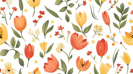 Wall Mural - flower pattern