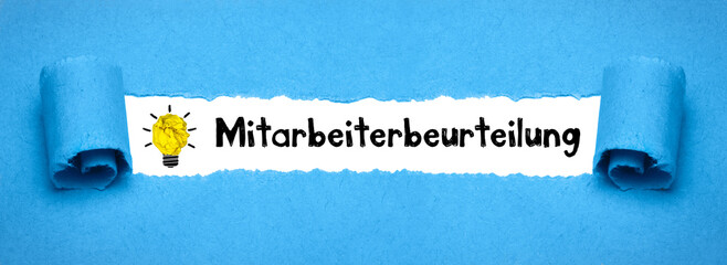 Wall Mural - Mitarbeiterbeurteilung	
