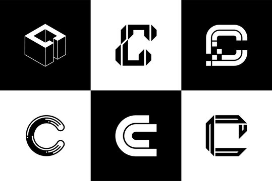 Letter C modern font and typography design vector illustration, high quality and standard. Can be used in many types of design work.