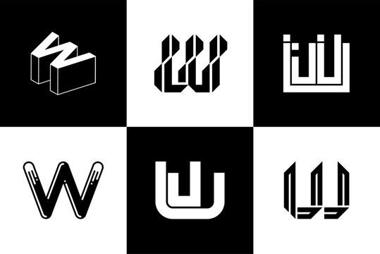Letter W modern font and typography design vector illustration, high quality and standard. Can be used in many types of design work.
