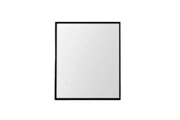 Wall Mural - simple black photo frame with thin border isolated on white. png image