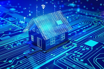 Aufkleber - Smart home automation, AI generated