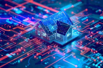 Aufkleber - Smart home automation, AI generated