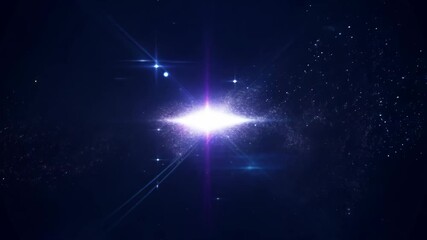 Wall Mural - witness a breathtaking display of cosmic brilliance as starlight dances through the vastness of the 
