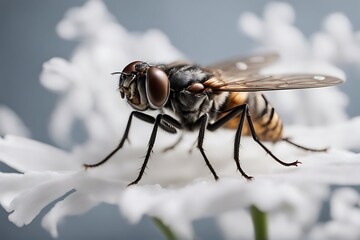 Sticker - close up of fly