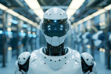 Aufkleber - Robotics and automation processes, Ai generated