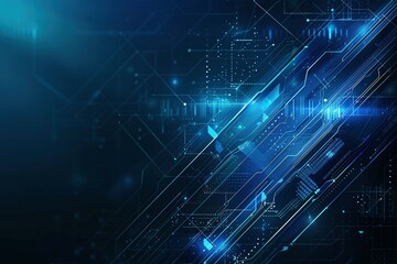 A modern, tech-inspired blue background with minimalist geometric shapes and lines, perfect for web interfaces and a futuristic aesthetic